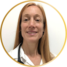 Foto de la Dra. M Victoria Bergmann, médica pediatra